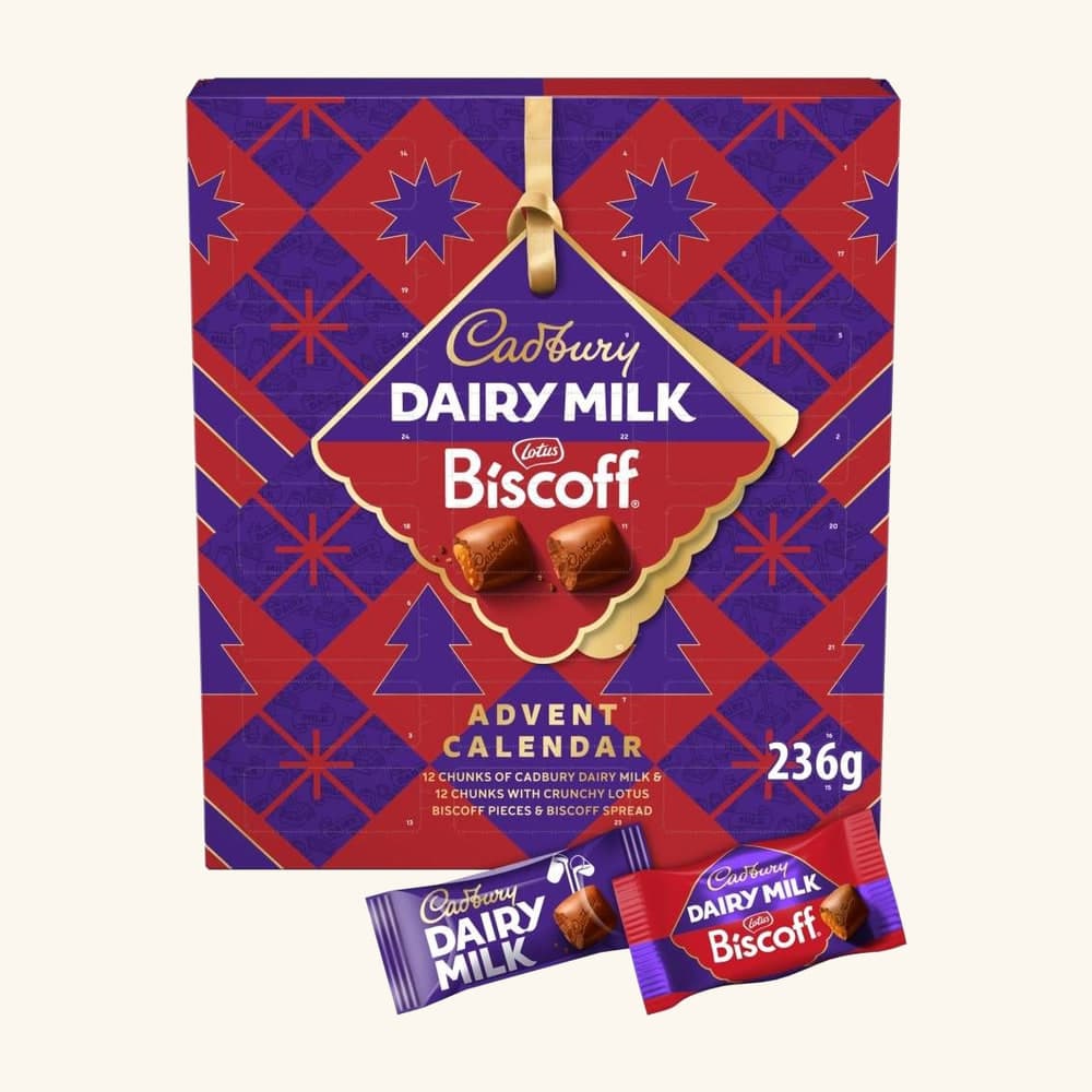 Cadbury Dairy Milk Biscoff Adventskalender 2026 produktbilde