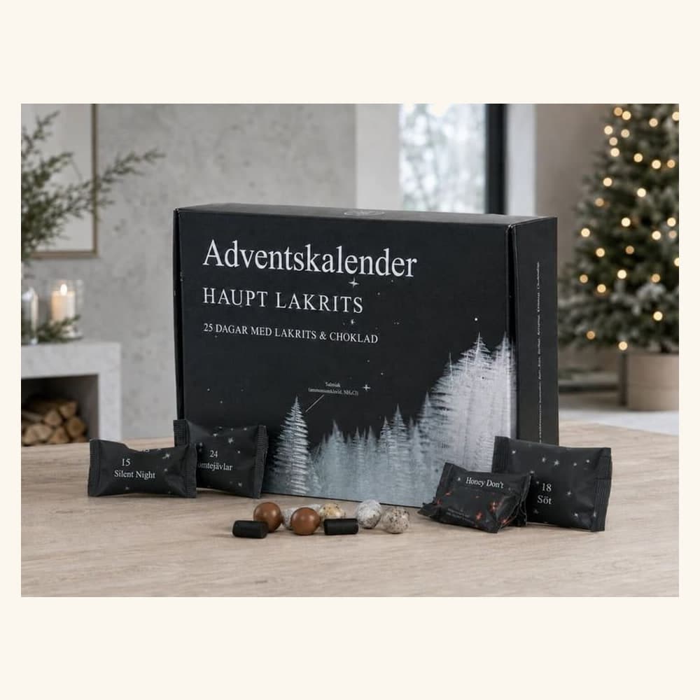 Haupt Lakrits Adventskalender 2026 produktbilde